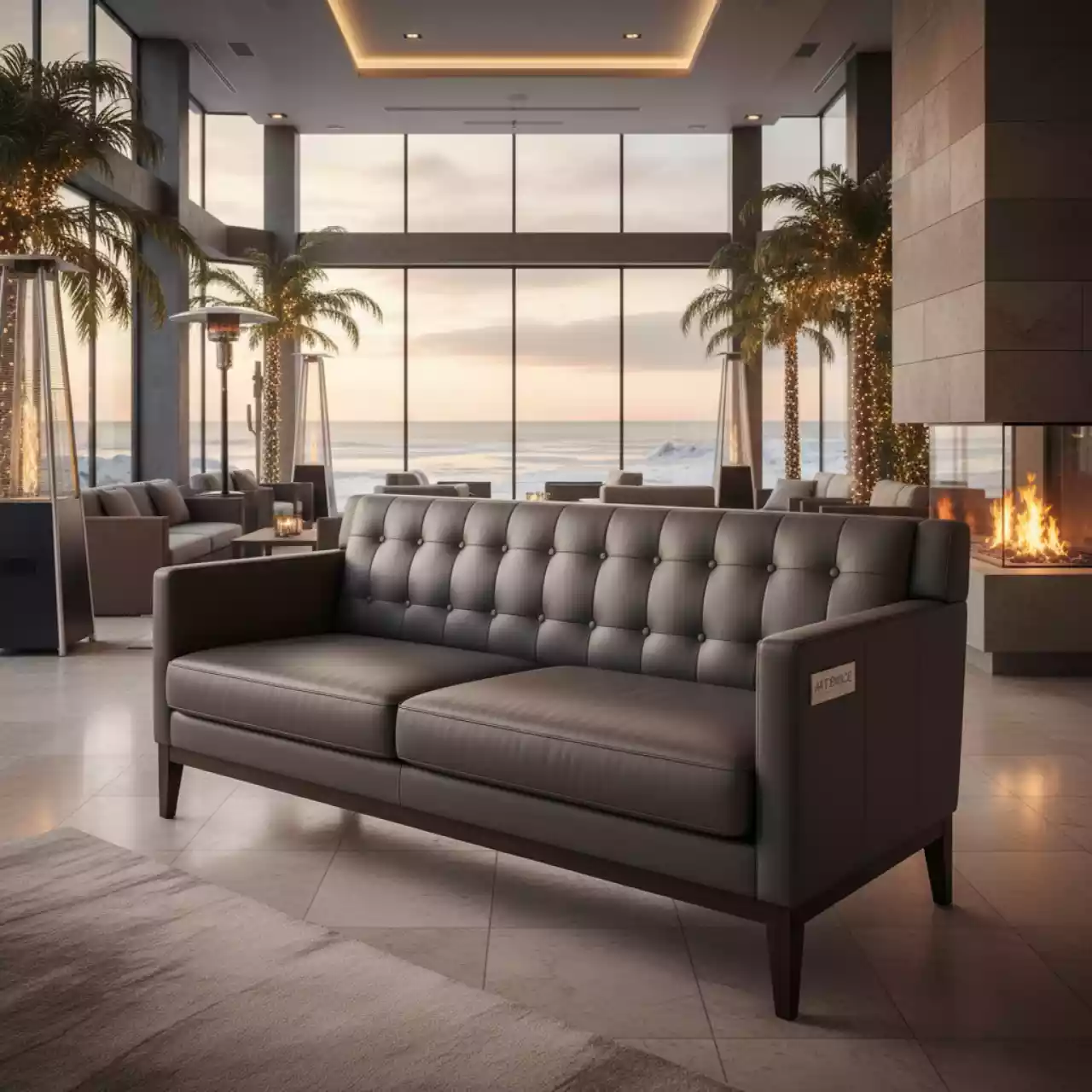 Аренда Диван из экокожи Д 26 в пляжном клубе Del Mar — ART SPACE