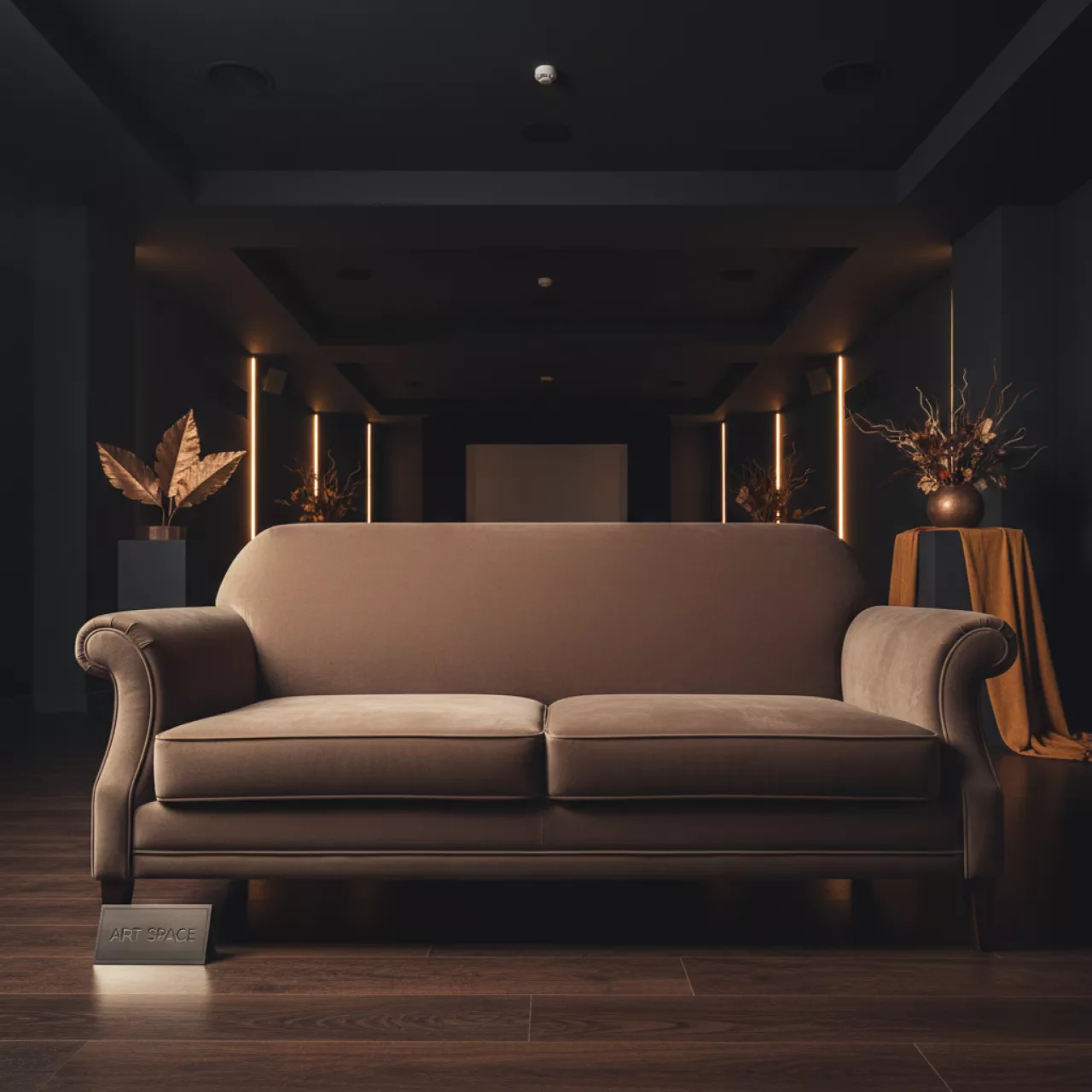 Аренда Диван Келес велюр старинный орех в Mercure Сочи Центр — ART SPACE