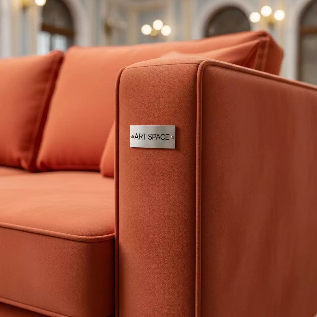 Аренда Диван Kennewick иск. замша Suarez 1007 terra в усадьбе Голицына — ART SPACE