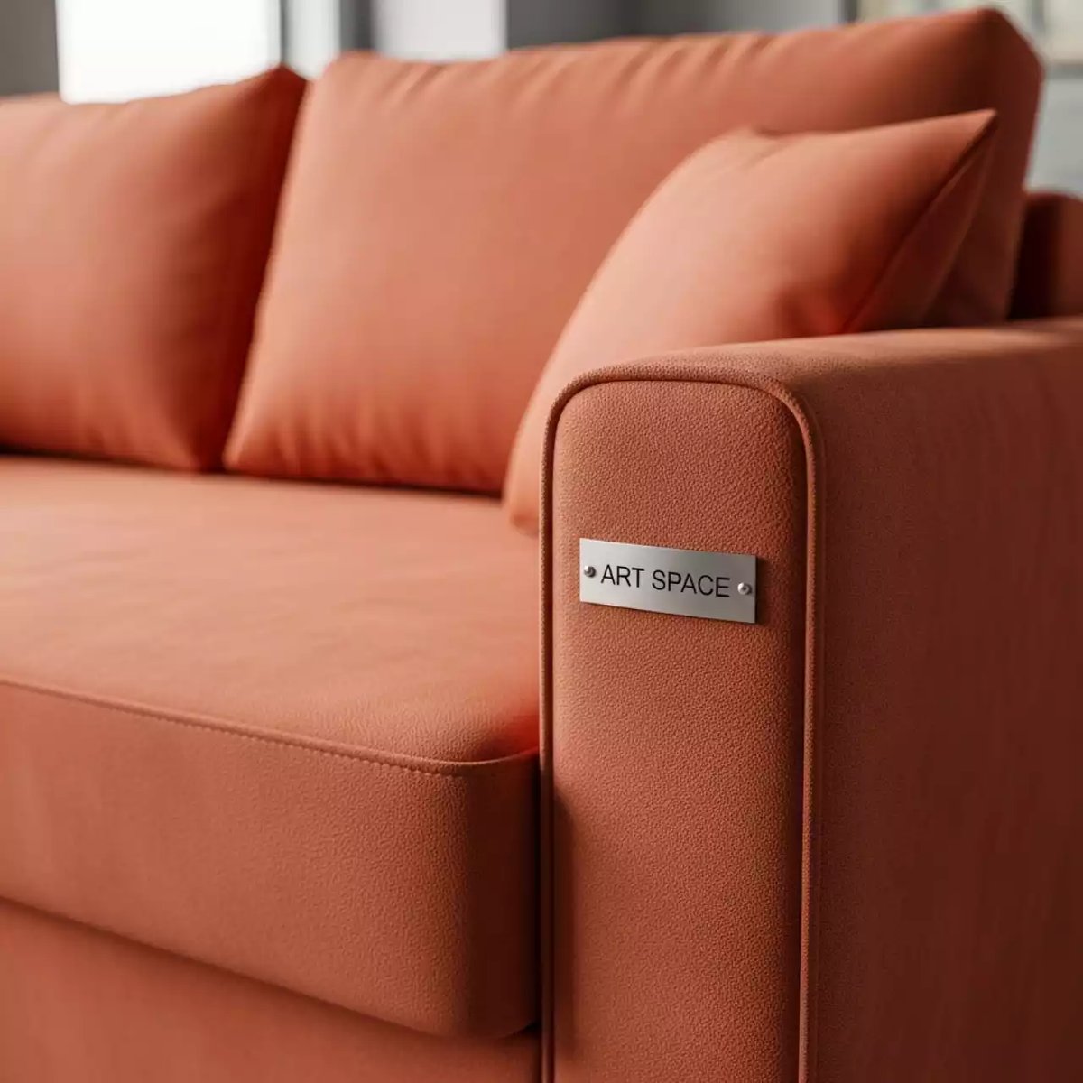 Аренда Диван Kennewick искусственная замша Suarez 1007 терракотовый в пляжном комплексе VinoGrad — ART SPACE