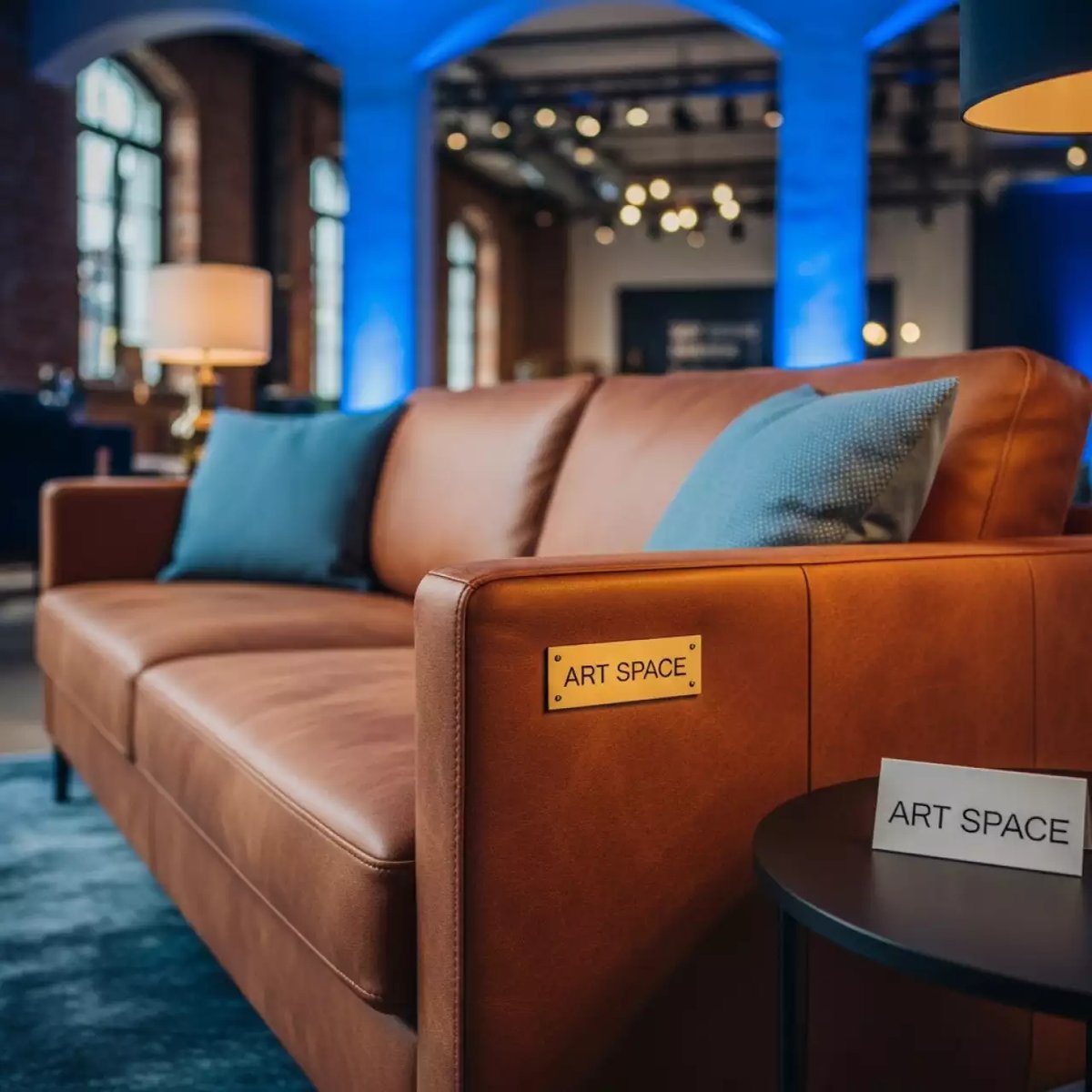 Аренда Диван Klippan кожаный коричневый в санатории «Октябрьский» — ART SPACE