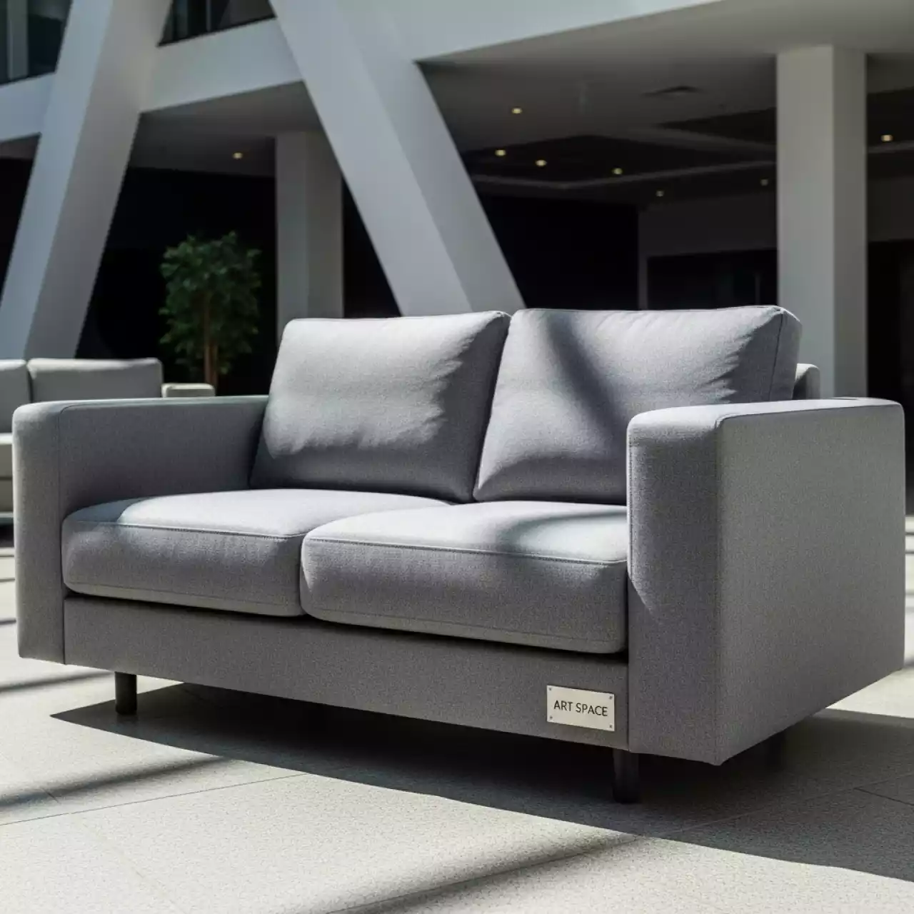 Аренда Диван Клиппан серый тканевый в Сириус Арене — ART SPACE