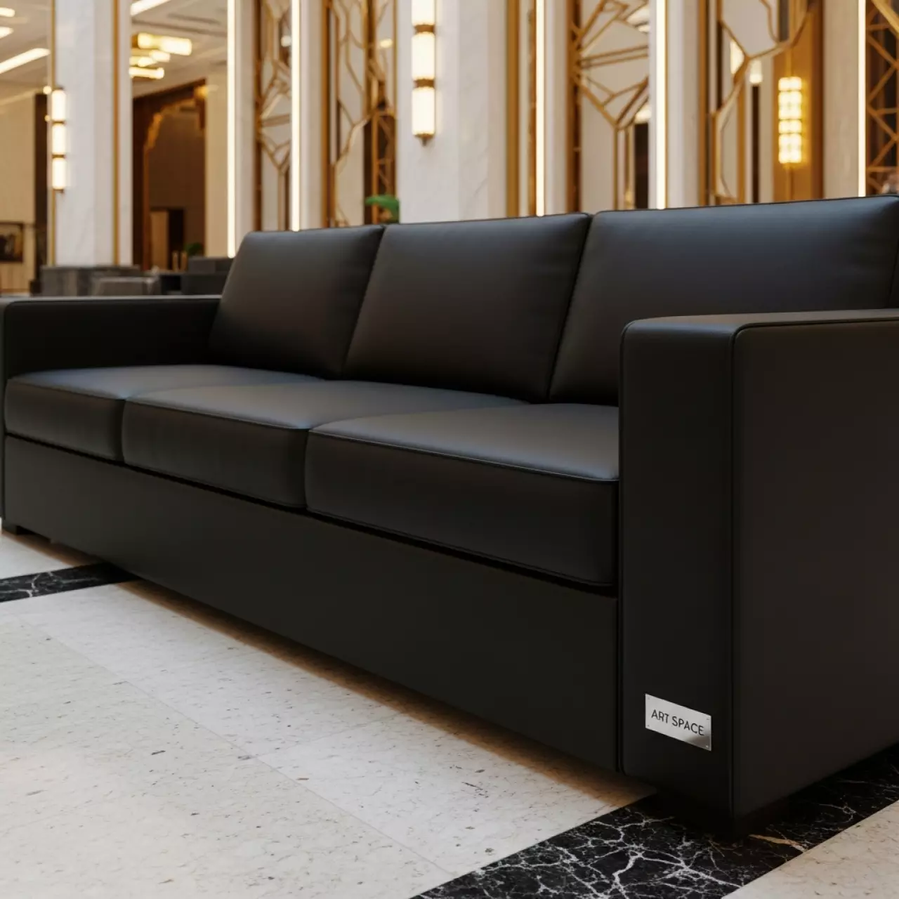 Аренда Диван Klippan трехместный черный в отеле Hyatt Regency Sochi — ART SPACE