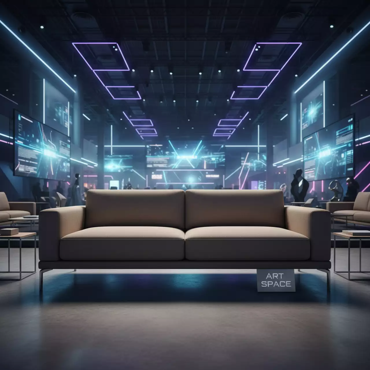 Аренда Диван кровать прямой Ричмонд темно бежевый в Omega Sirius — ART SPACE