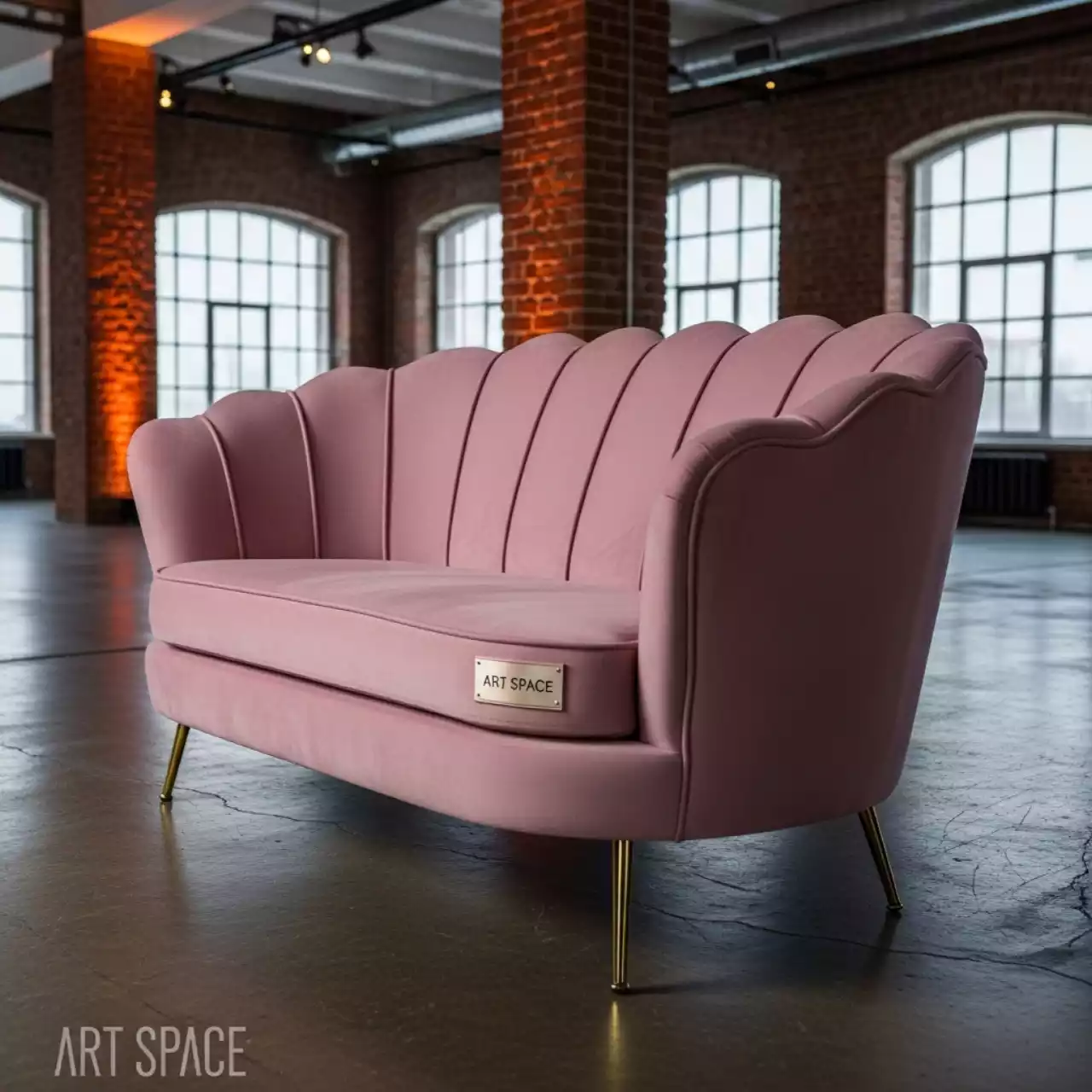 Аренда Диван LaPerla пыльно розовый в ресторане «D.O.M» — ART SPACE