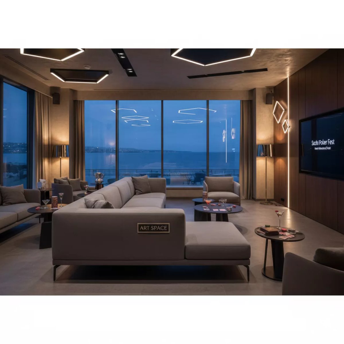 Аренда Диван Лаперла серый на Имеретинской набережной — ART SPACE