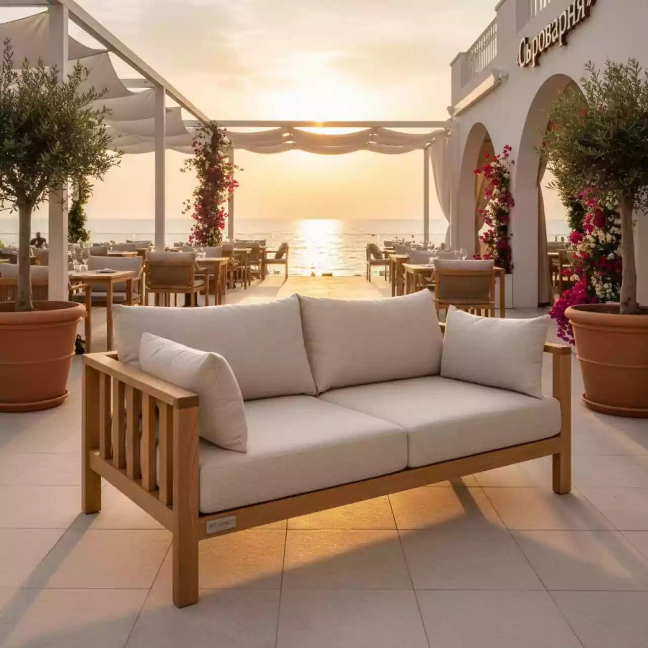 Аренда Диван лаунж двухместный Vineyard Basic в ресторане «Сыроварня» — ART SPACE