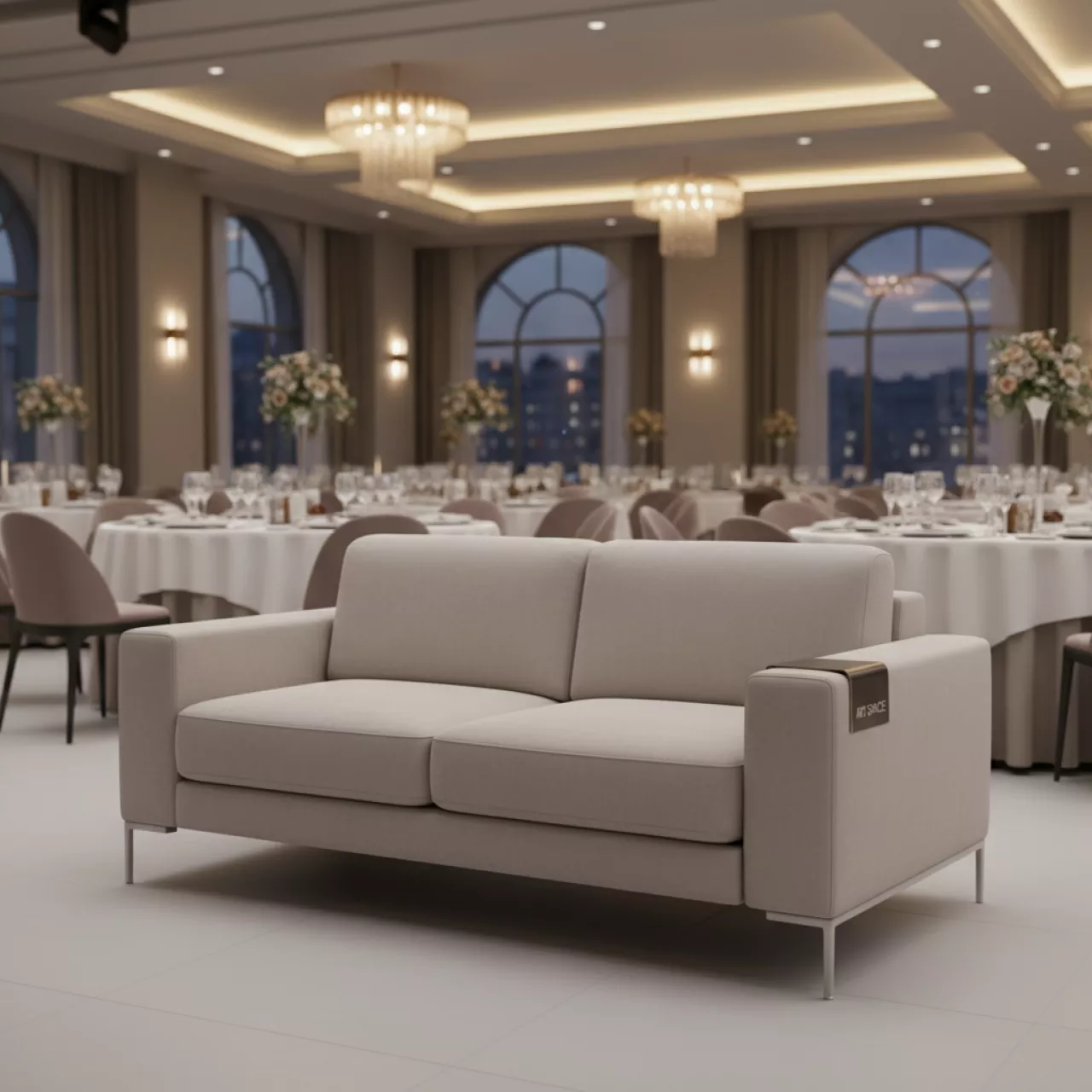 Аренда Диван Леонардо 2 местный в ресторане «Плакучая Ива» — ART SPACE