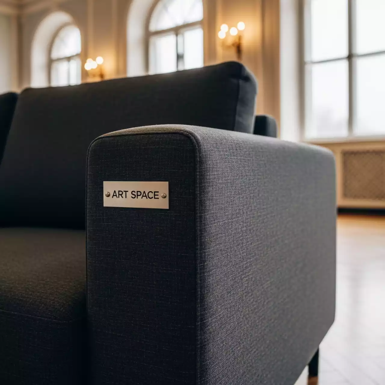 Аренда Диван Liam темно серый в усадьбе Голицына — ART SPACE
