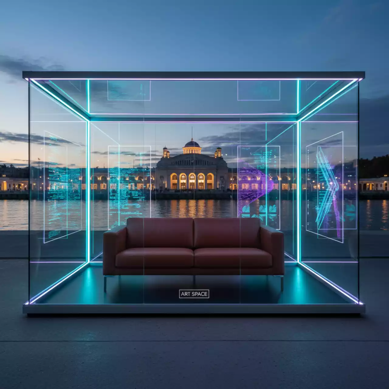 Аренда Диван Милтон цвета гавана на территории Морпорта Сочи — ART SPACE