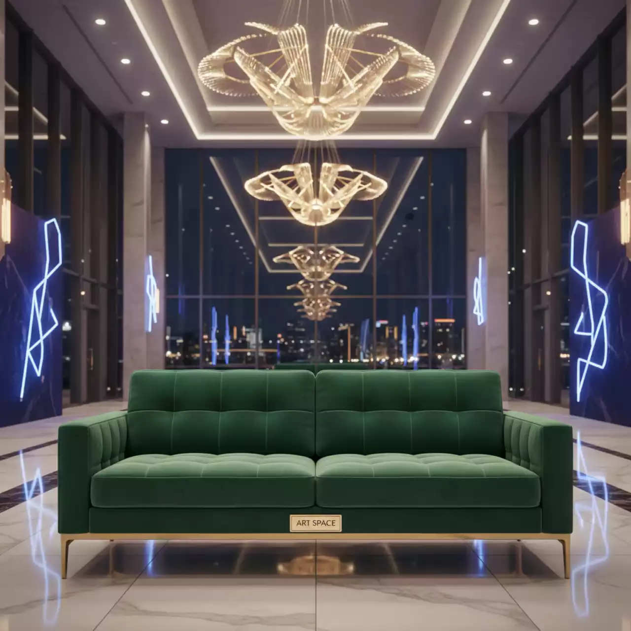 Аренда Диван Мистик 1300 велюр в Университете «Сириус» — ART SPACE