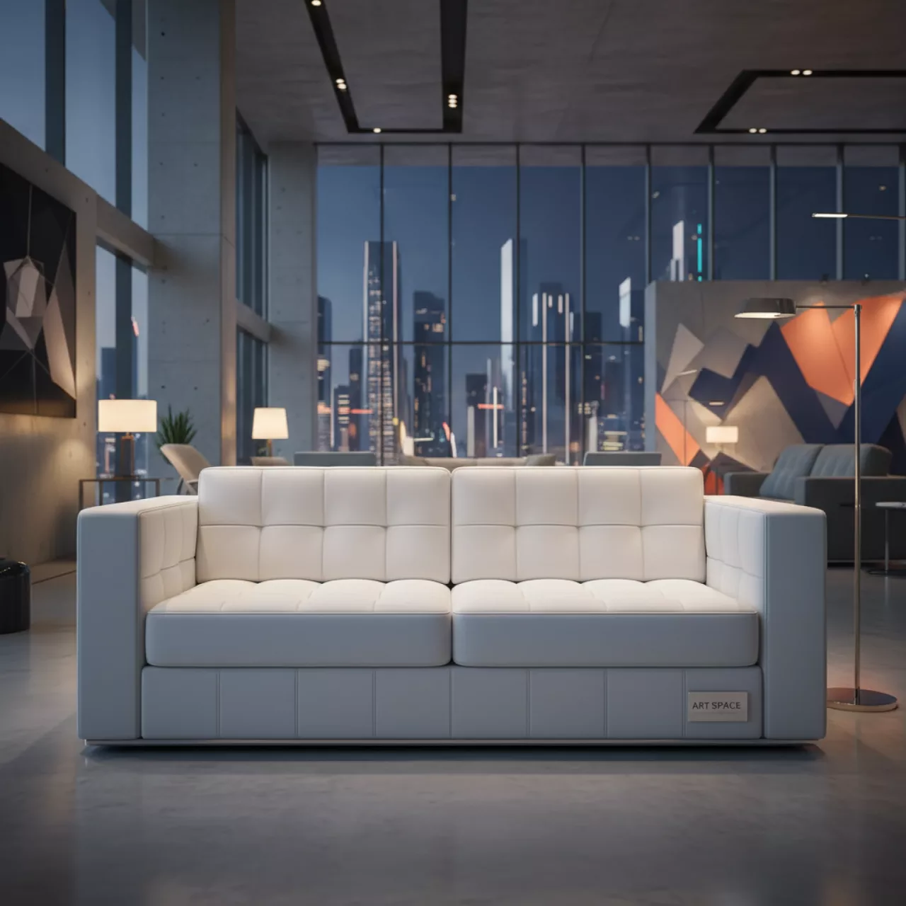 Аренда Диван modern kubus белый в Mantera Supreme — ART SPACE