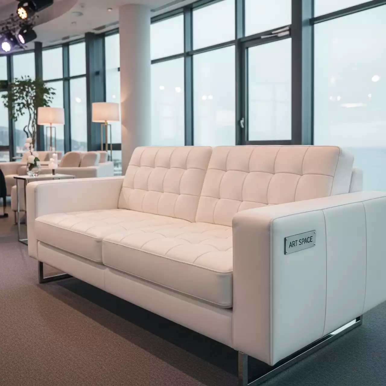 Аренда Диван Modern Kubus двухместный белый в Panorama by Mercure — ART SPACE