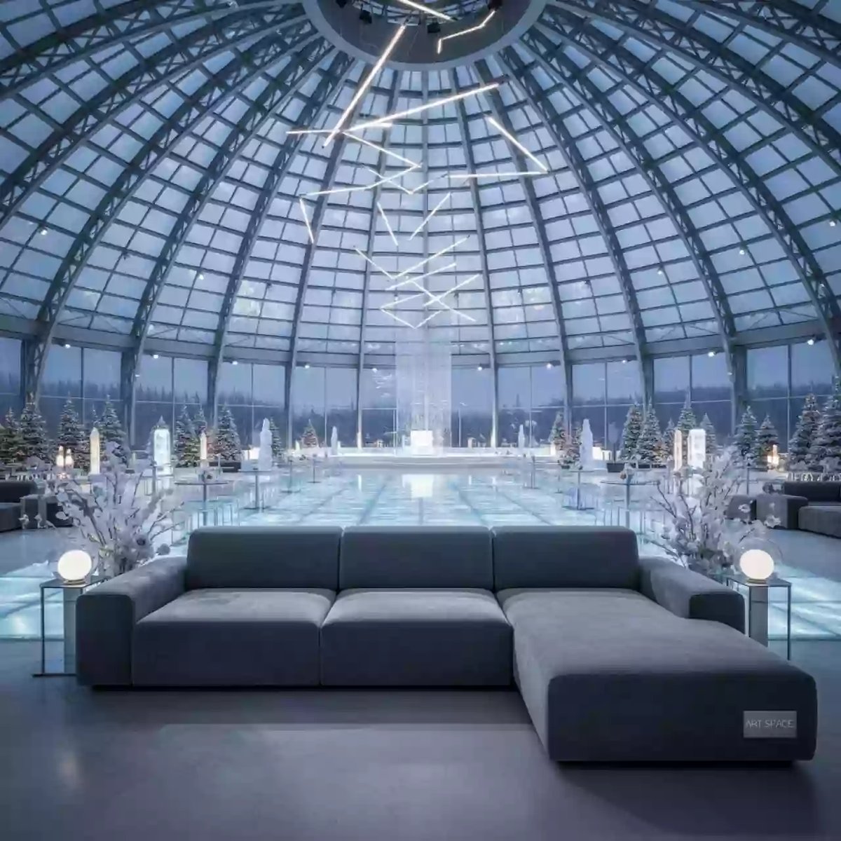 Аренда Диван модульный Baff велюр Selesta 22 в ледовом дворце «Большой» — ART SPACE