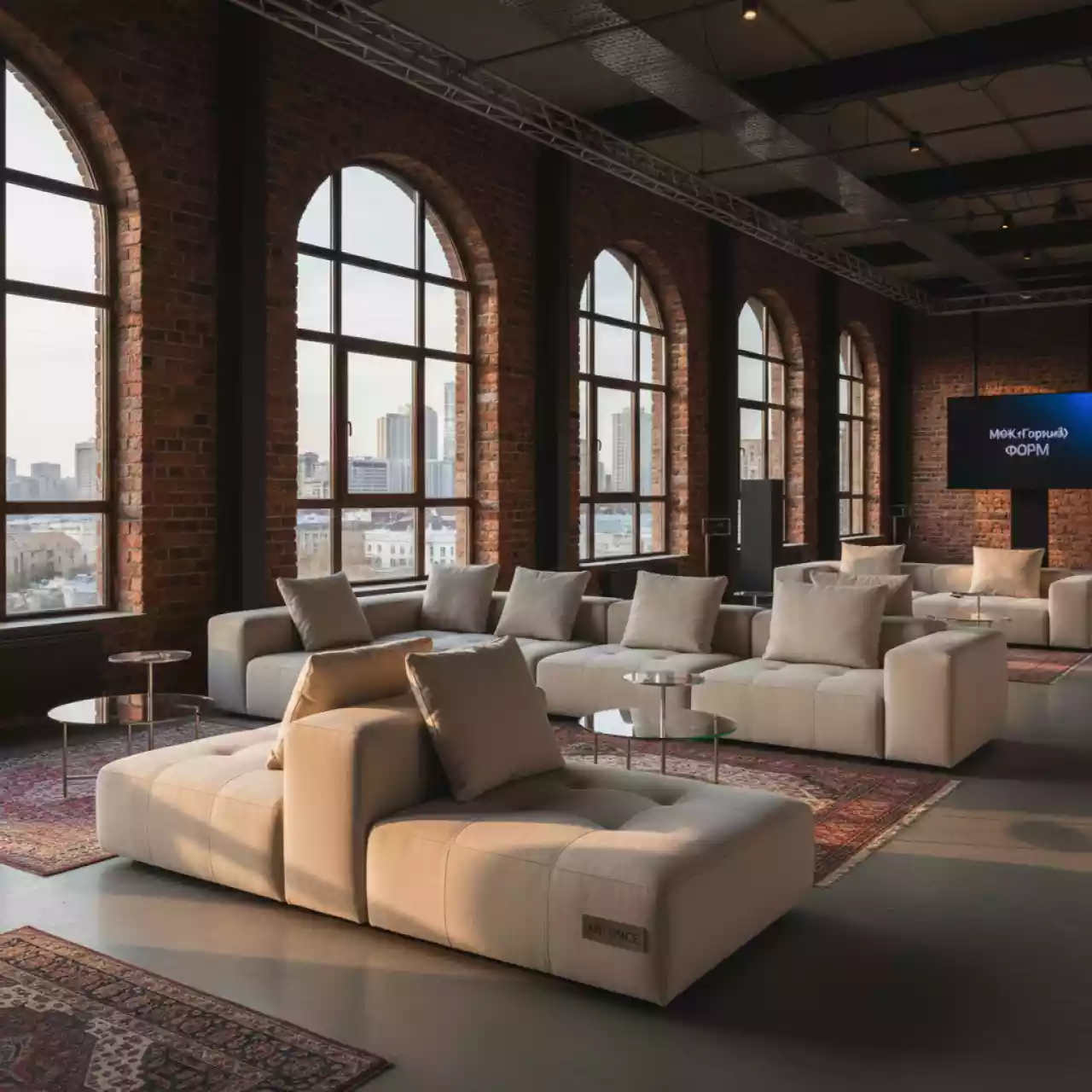Аренда Диван модульный Coliseum крем брюле в МФК «Горный» — ART SPACE