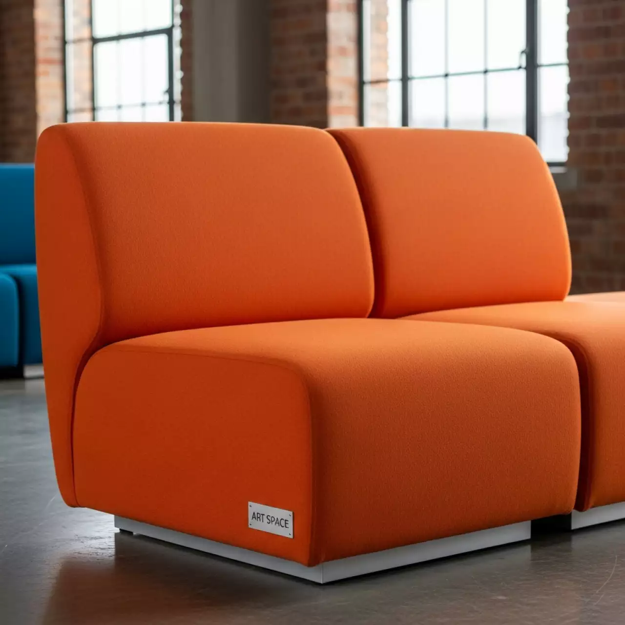 Аренда Диван оранжевый Wave в отеле «Богатырь» — ART SPACE