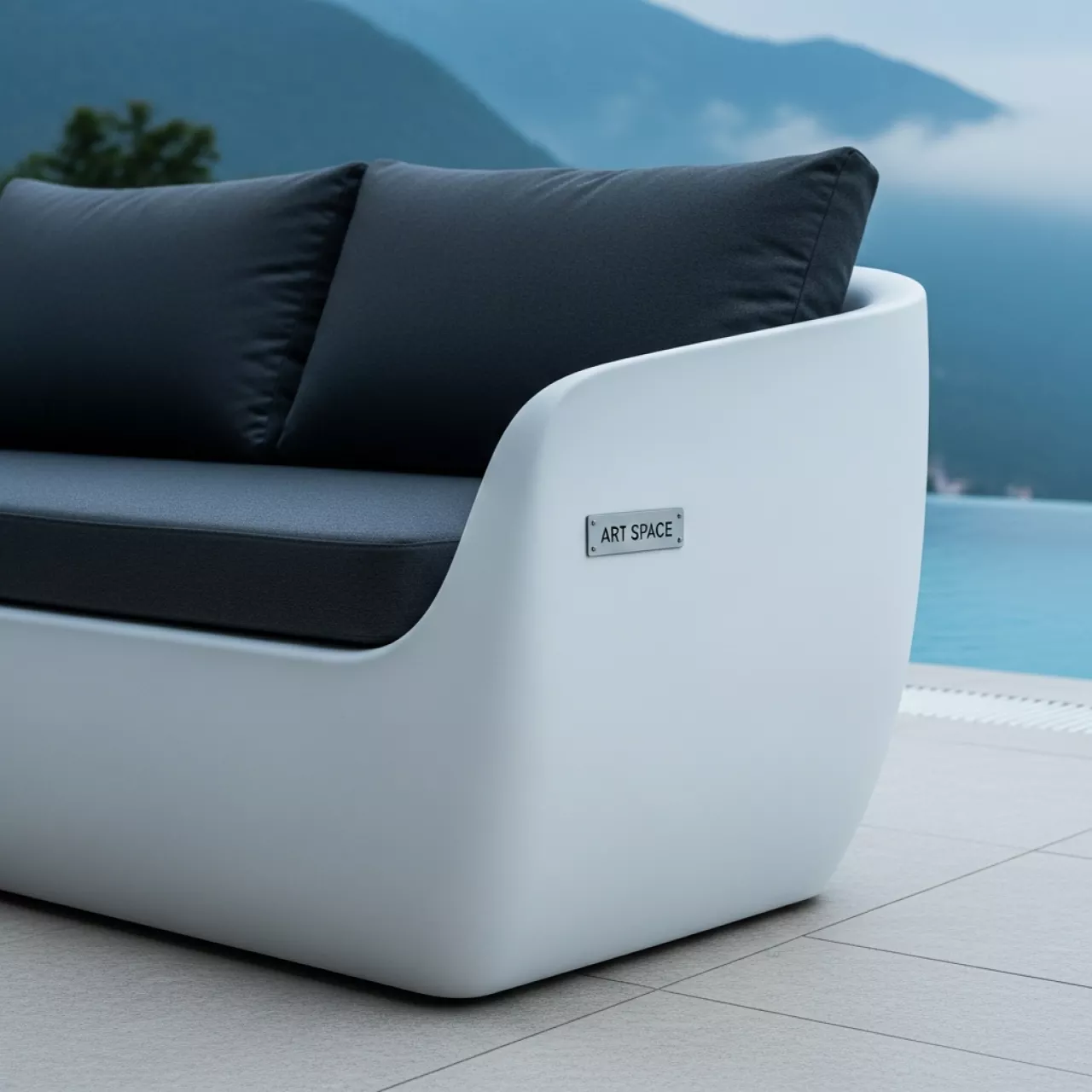 Аренда Диван пластиковый с подушками Maximo 5 на вилле «Анна» — ART SPACE