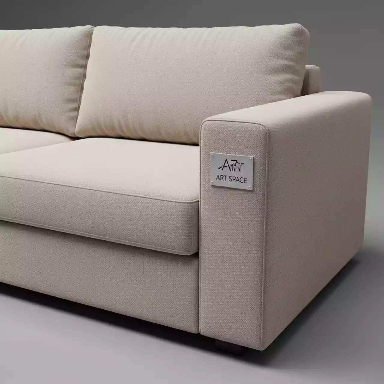 Аренда Диван прямой тканевый бежевый Римини в пляжном комплексе VinoGrad — ART SPACE