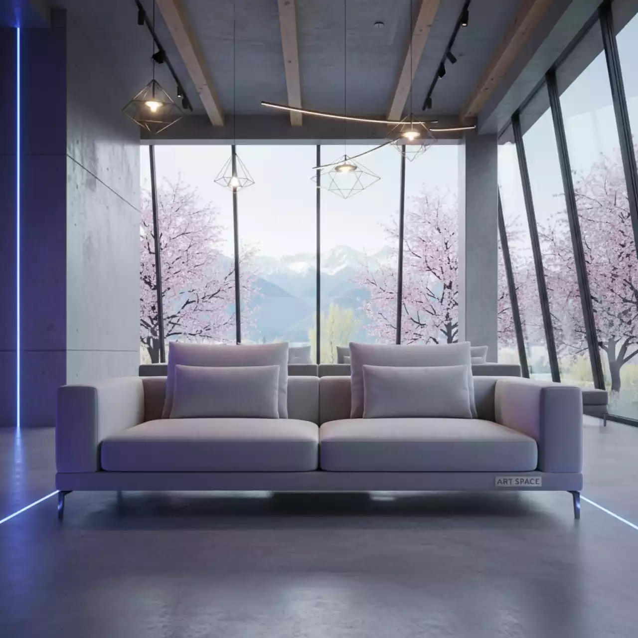 Аренда Диван Риззо светло серый в Mercure Сочи Центр — ART SPACE