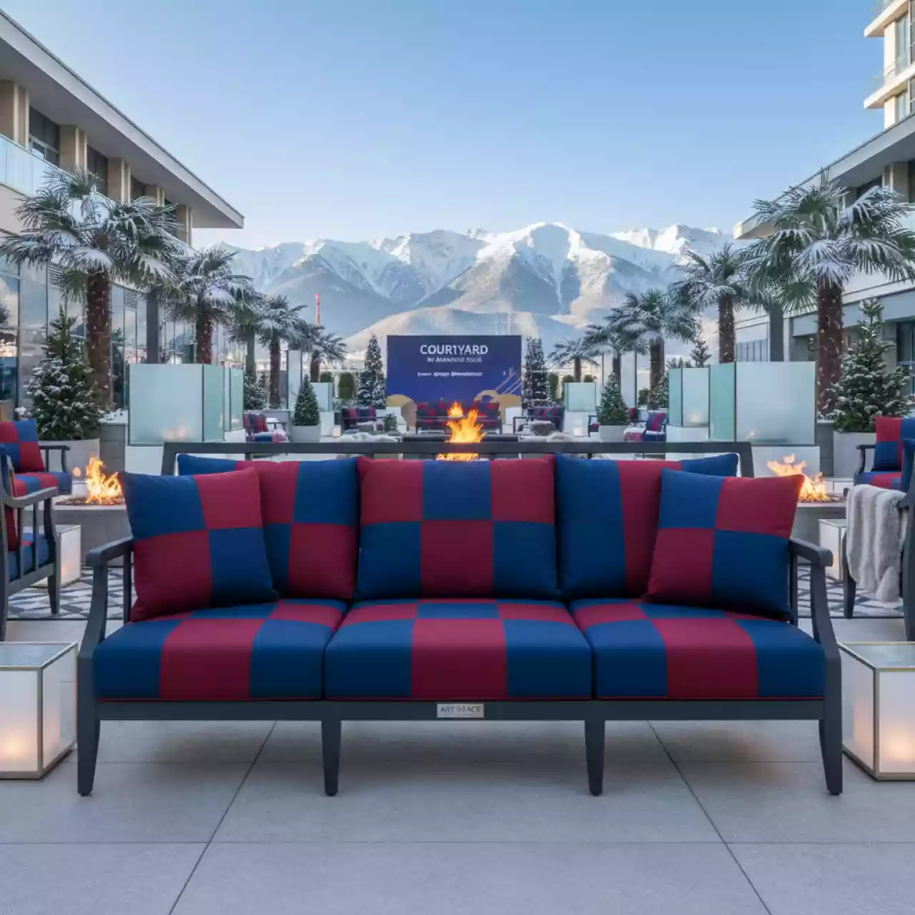 Аренда Диван садовый 3 местный Helex Positano в Courtyard by Marriott Sochi — ART SPACE