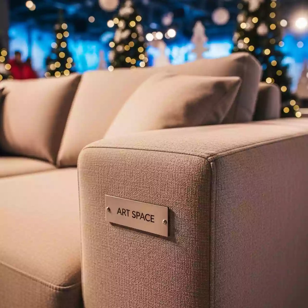 Аренда Диван Сега М Velvet орех бежевый в Керлинговом центре «Ледяной куб» — ART SPACE