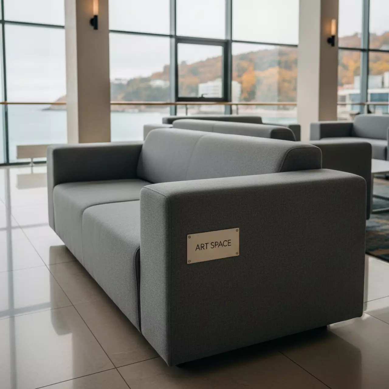 Аренда Диван серый Block в Cosmos Sochi Hotel — ART SPACE