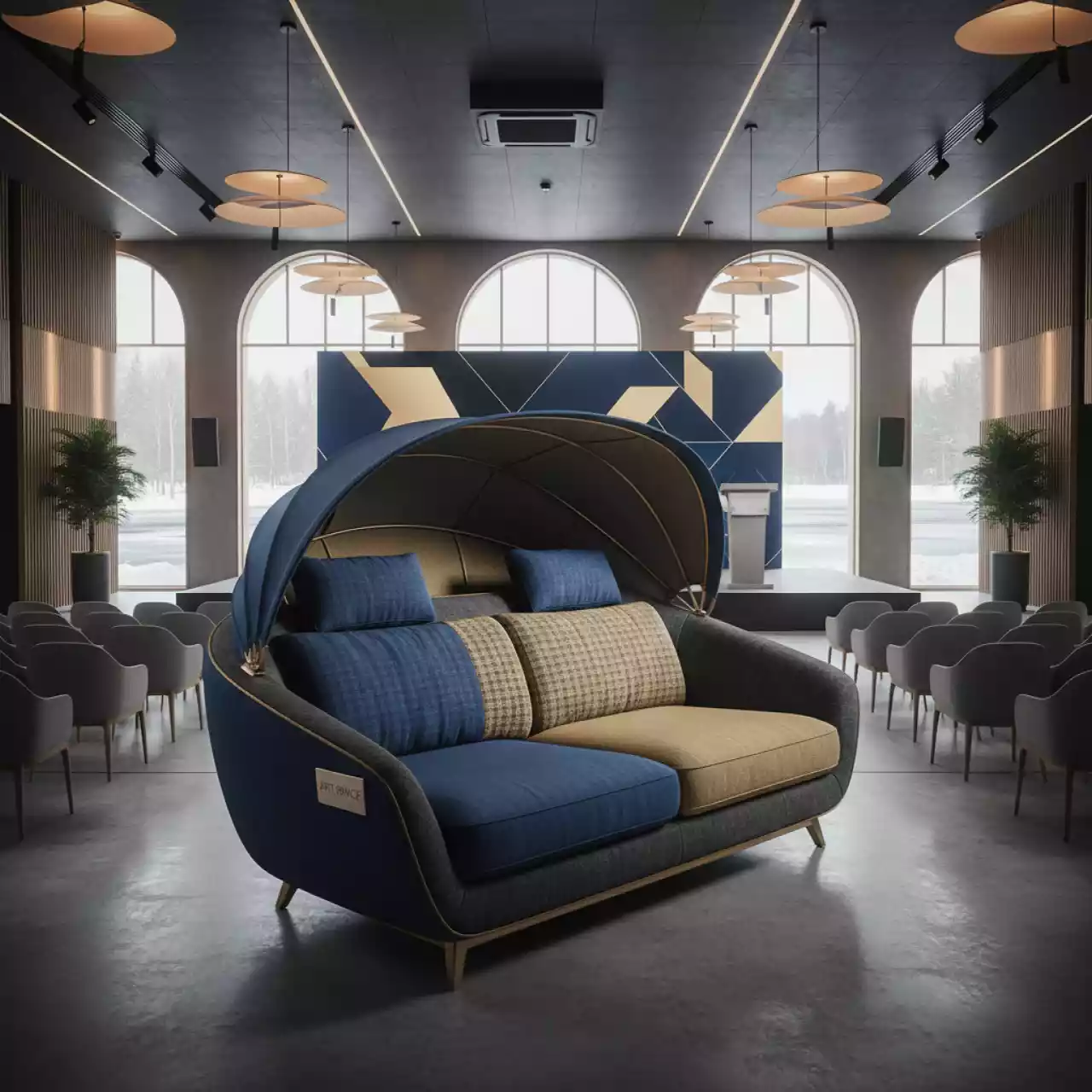 Аренда Диван шезлонг Shell Sunshade в санатории «Черноморье» — ART SPACE