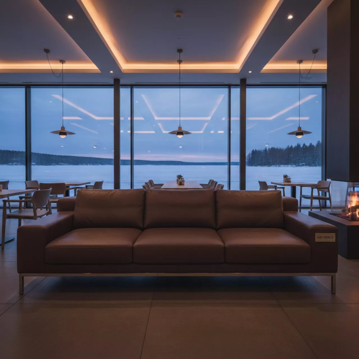 Аренда Диван silver bruno Andrian в ресторане «Voda» — ART SPACE