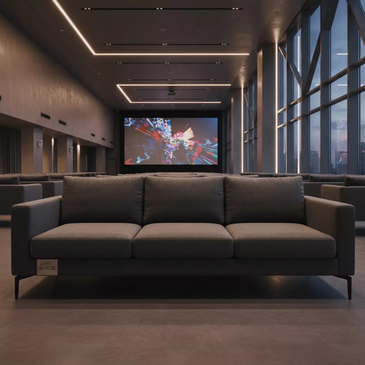 Аренда Диван тканевый трехместный Vision Modern в Маринс Парк Отеле — ART SPACE