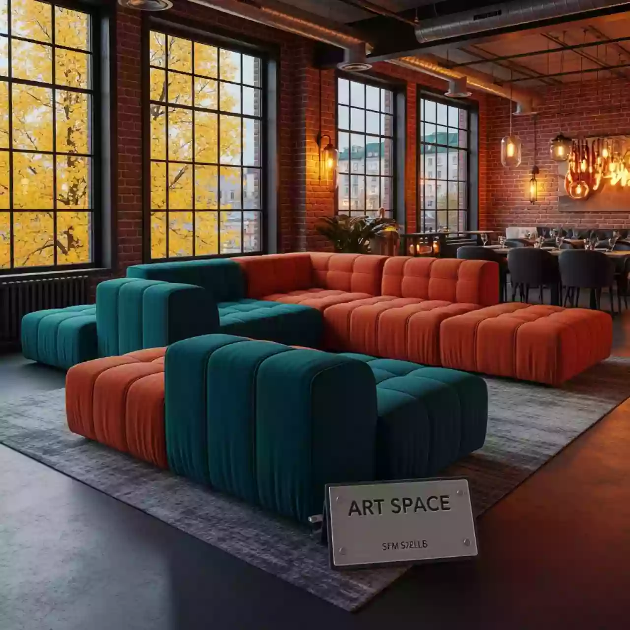 Аренда Диван трансформер AFM 320B в ресторане «Brunello» — ART SPACE