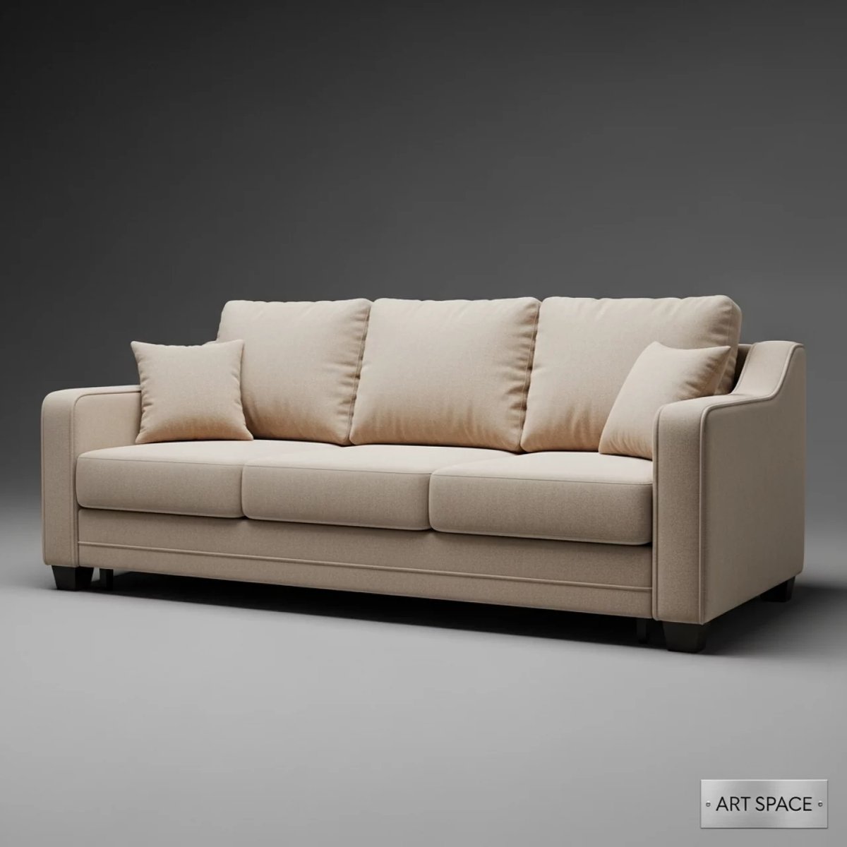 Аренда Диван трёхместный Amsterdam бежевый в отеле «Богатырь» — ART SPACE