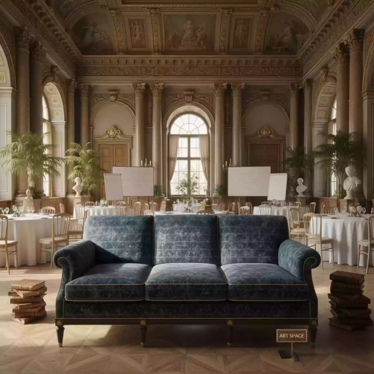 Аренда Диван трехместный Apollo в усадьбе Голицына — ART SPACE