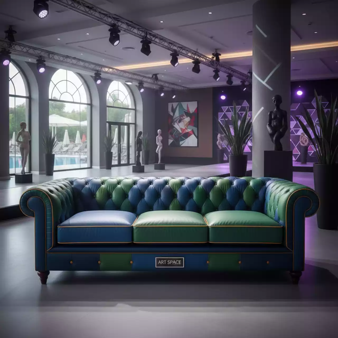 Аренда Диван трехместный Chesterfield Classic в Sport Inn Hotel & Wellness — ART SPACE