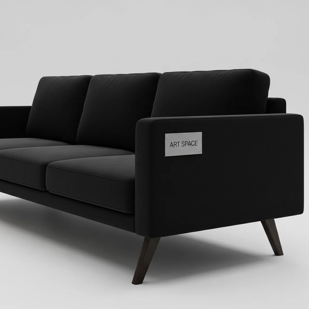 Аренда Диван трехместный Kubus Black в отеле «Звездный» — ART SPACE