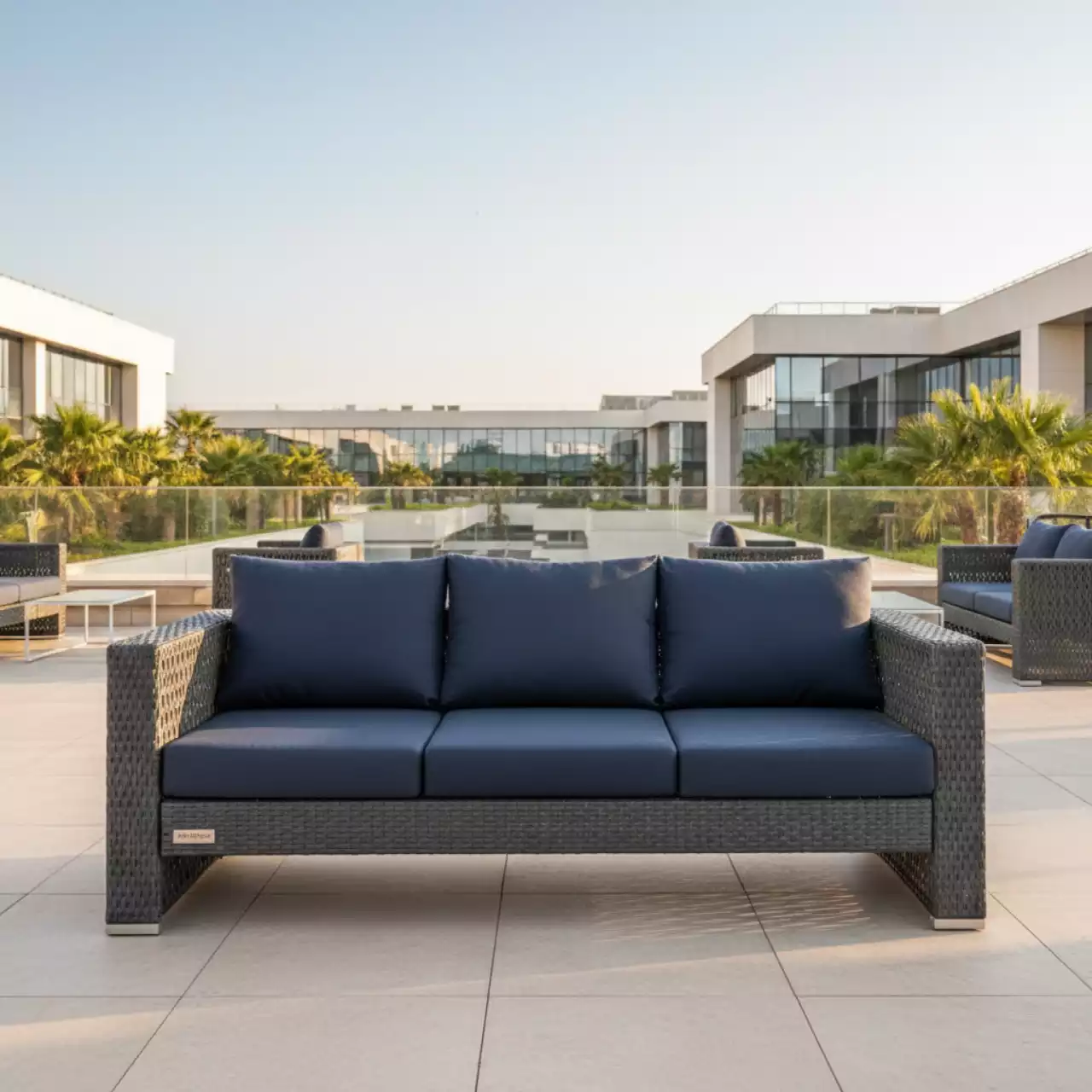 Аренда Диван трехместный плетеный с подушками Arbor Alta в Radisson Blu Resort & Congress Centre — ART SPACE