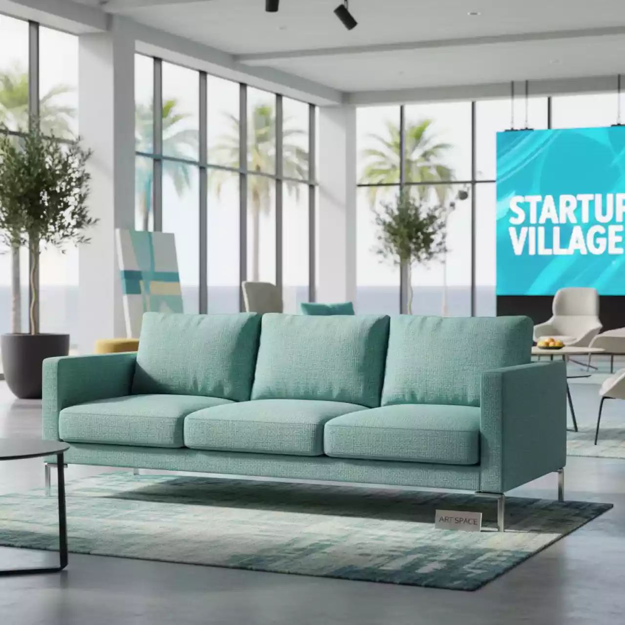 Аренда Диван трехместный с обивкой Cosmo в Radisson Blu Resort & Congress Centre — ART SPACE