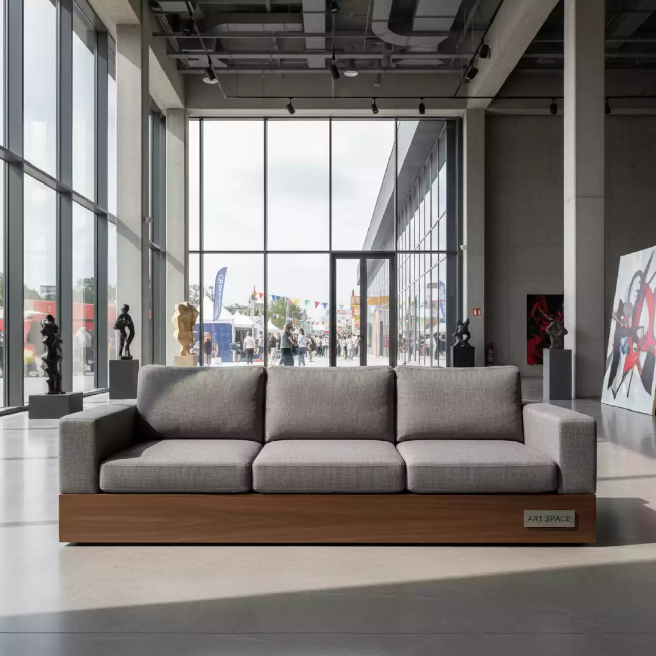 Аренда Диван трехместный Social Plus в Delta Sirius — ART SPACE