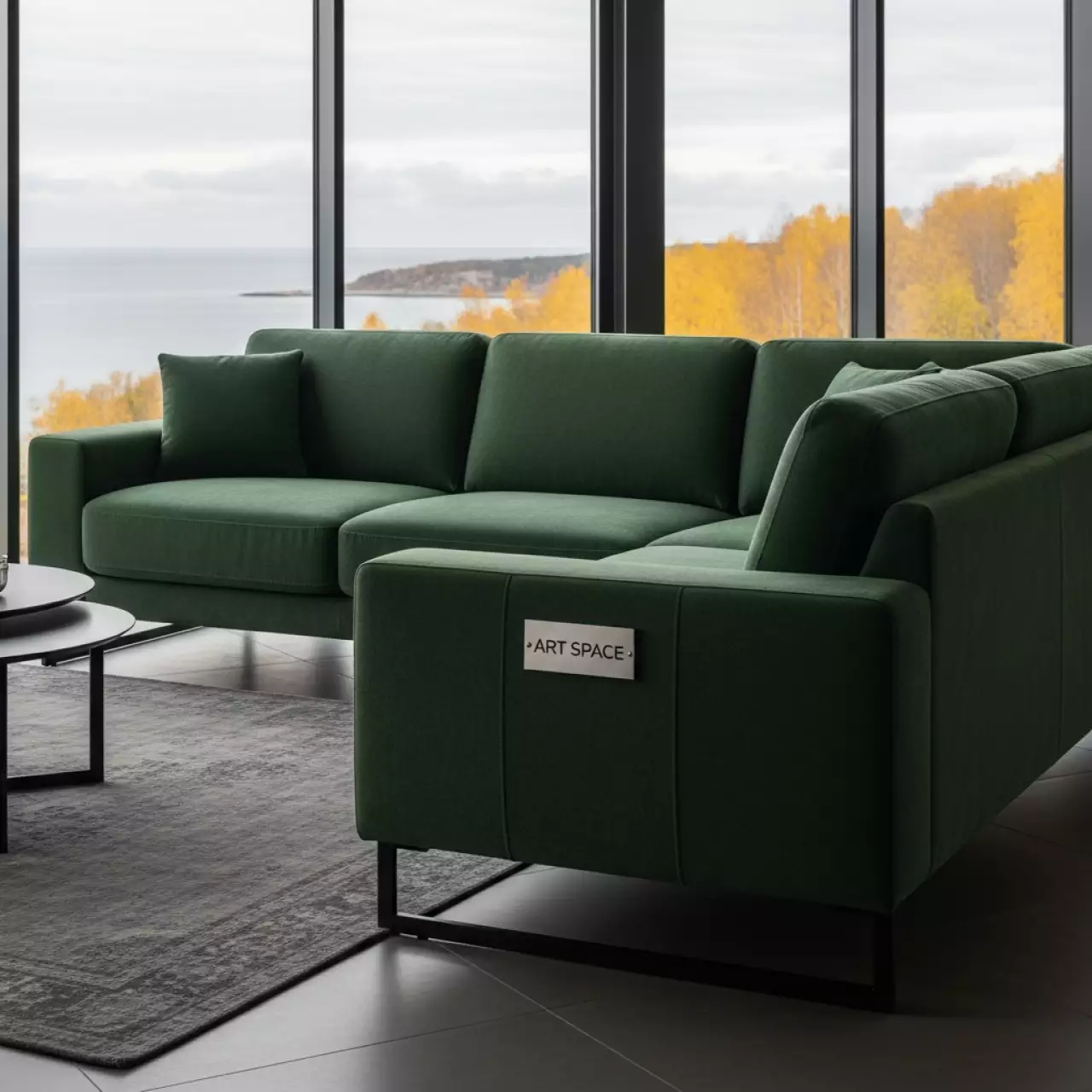 Аренда Диван угловой Bronx Modern Бронкс зеленый в Karat Resort — ART SPACE