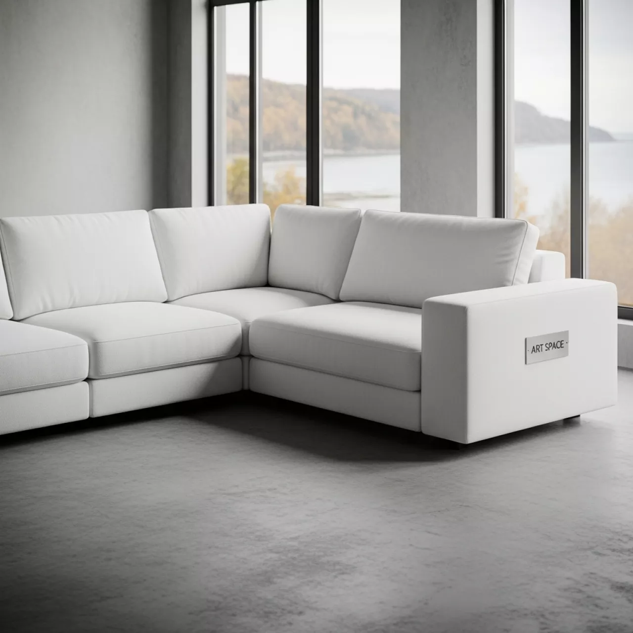 Аренда Диван угловой California белый в Гранд Отель Сочи — ART SPACE