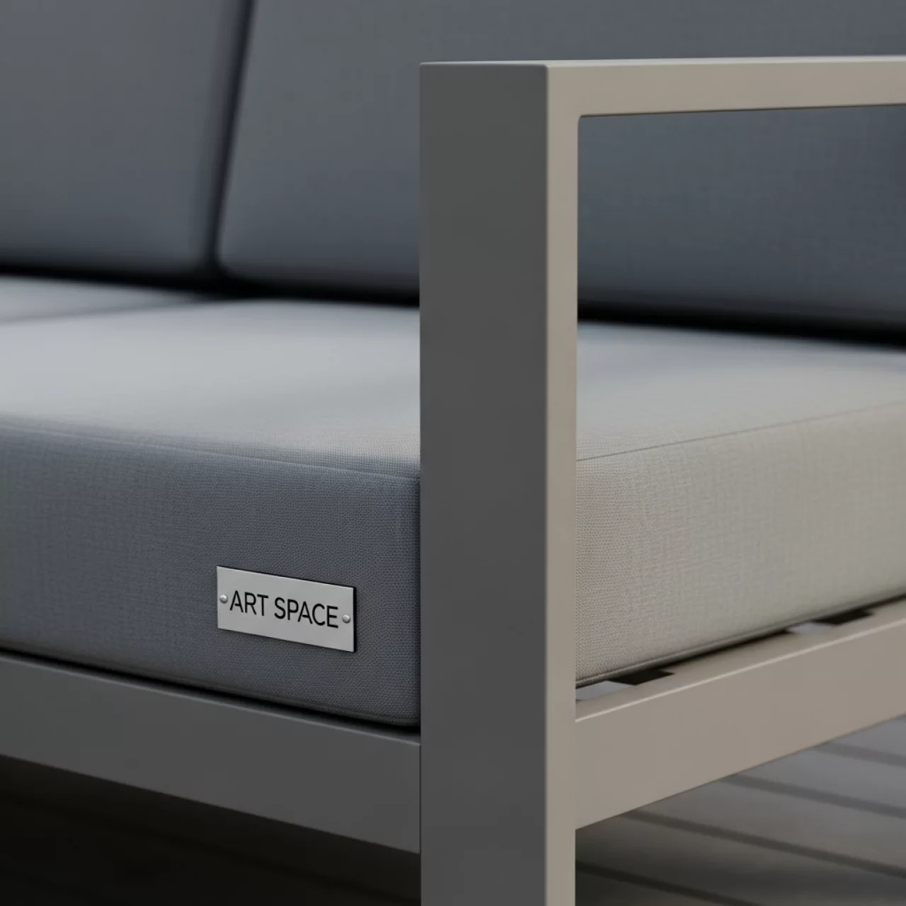 Аренда Диван уличный Фридом серый в Omega Sirius — ART SPACE