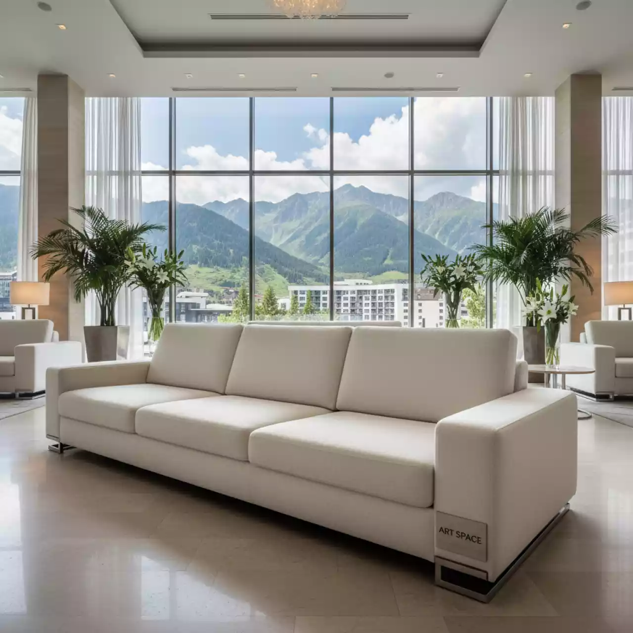 Аренда Диван Urban белый в Radisson Hotel Rosa Khutor — ART SPACE