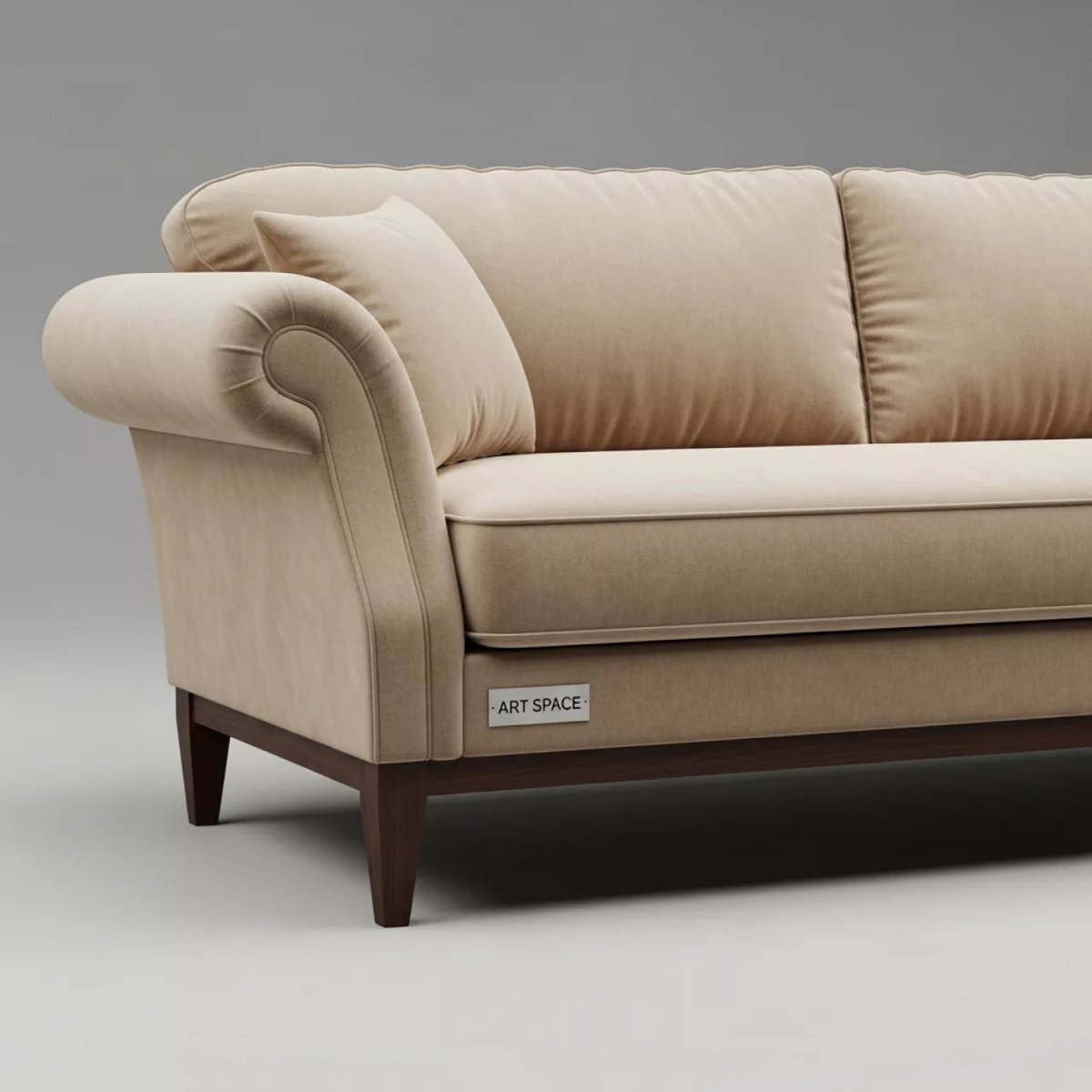 Аренда Диван velvet венге beige Флори Б в ресторане «Brunello» — ART SPACE