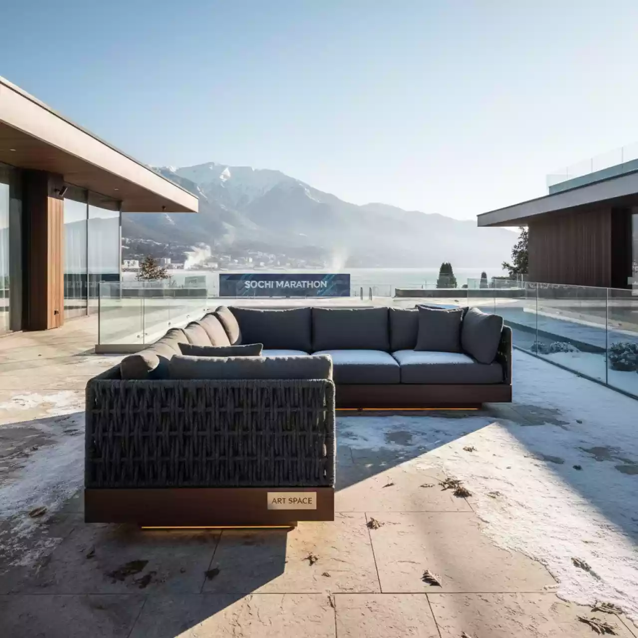 Аренда Диван Welcome плетеный на вилле «Анна» — ART SPACE