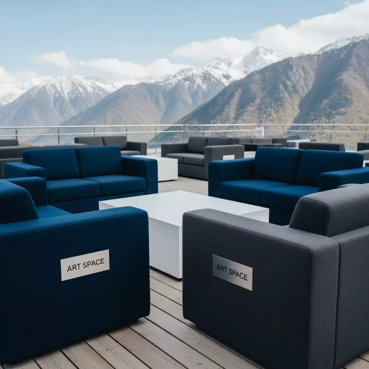 Аренда Диваны бескаркасные на курорте «Газпром» (Альпика) — ART SPACE