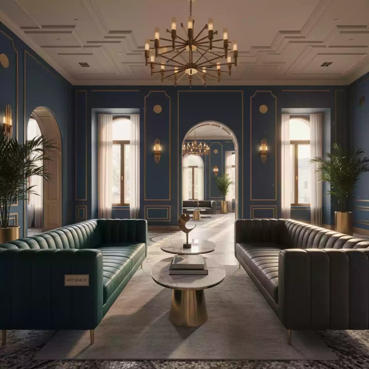 Аренда Диваны кожаные экокожа и натуральная в Boutique Hotel PORTUM 1905 — ART SPACE