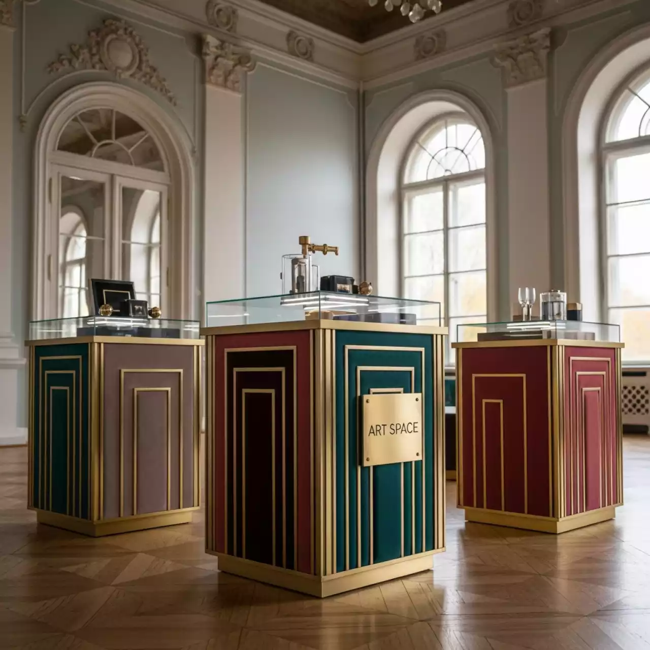 Аренда Дизайн проект торгового острова Anabel Crystal в усадьбе Голицына — ART SPACE