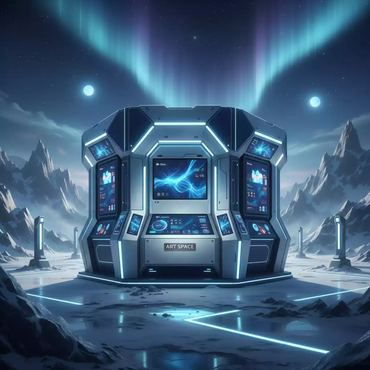 Аренда Дизайн проект торгового островка Sanater в Alpha Sirius — ART SPACE