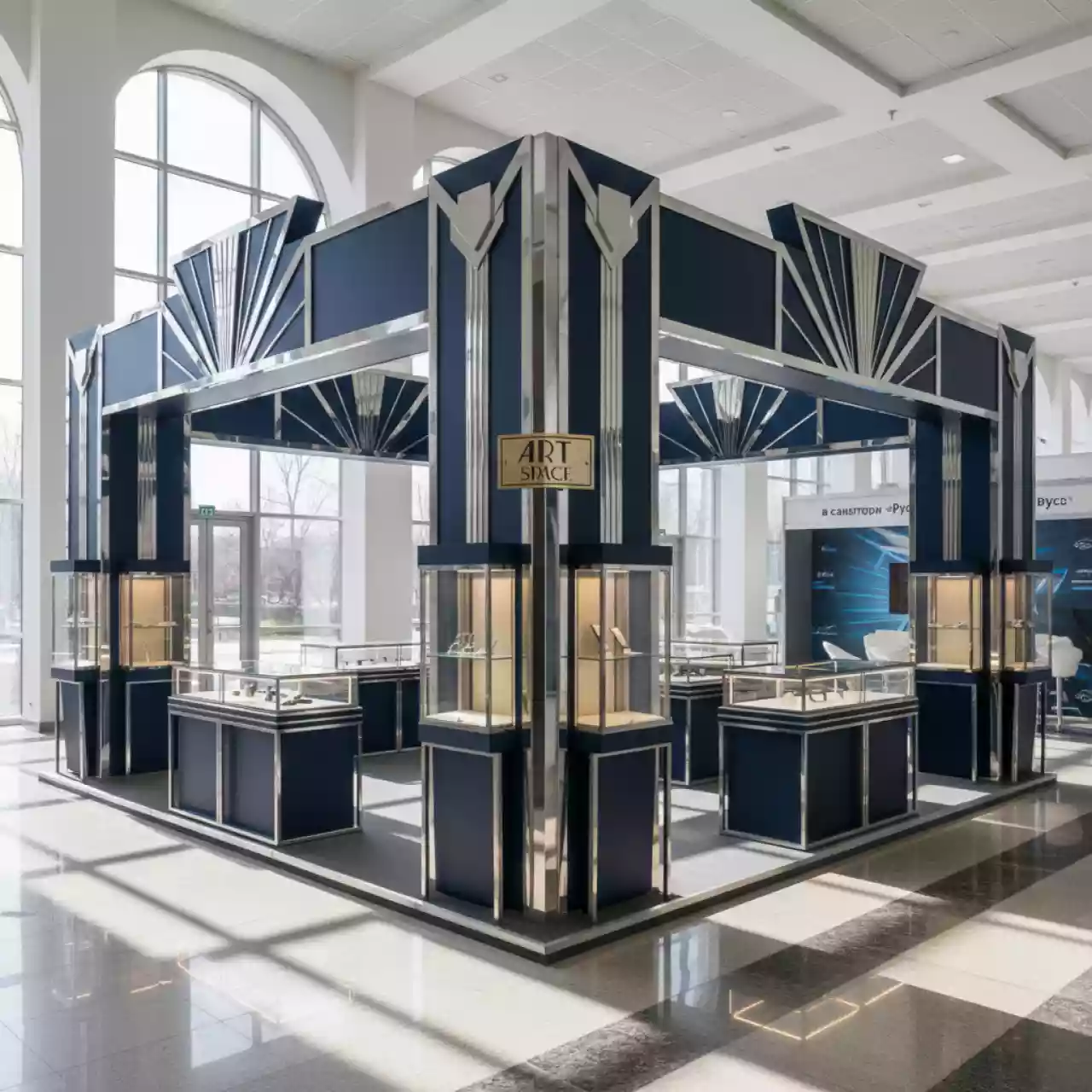 Аренда Дизайн торгового оборудования в санатории «Русь» — ART SPACE