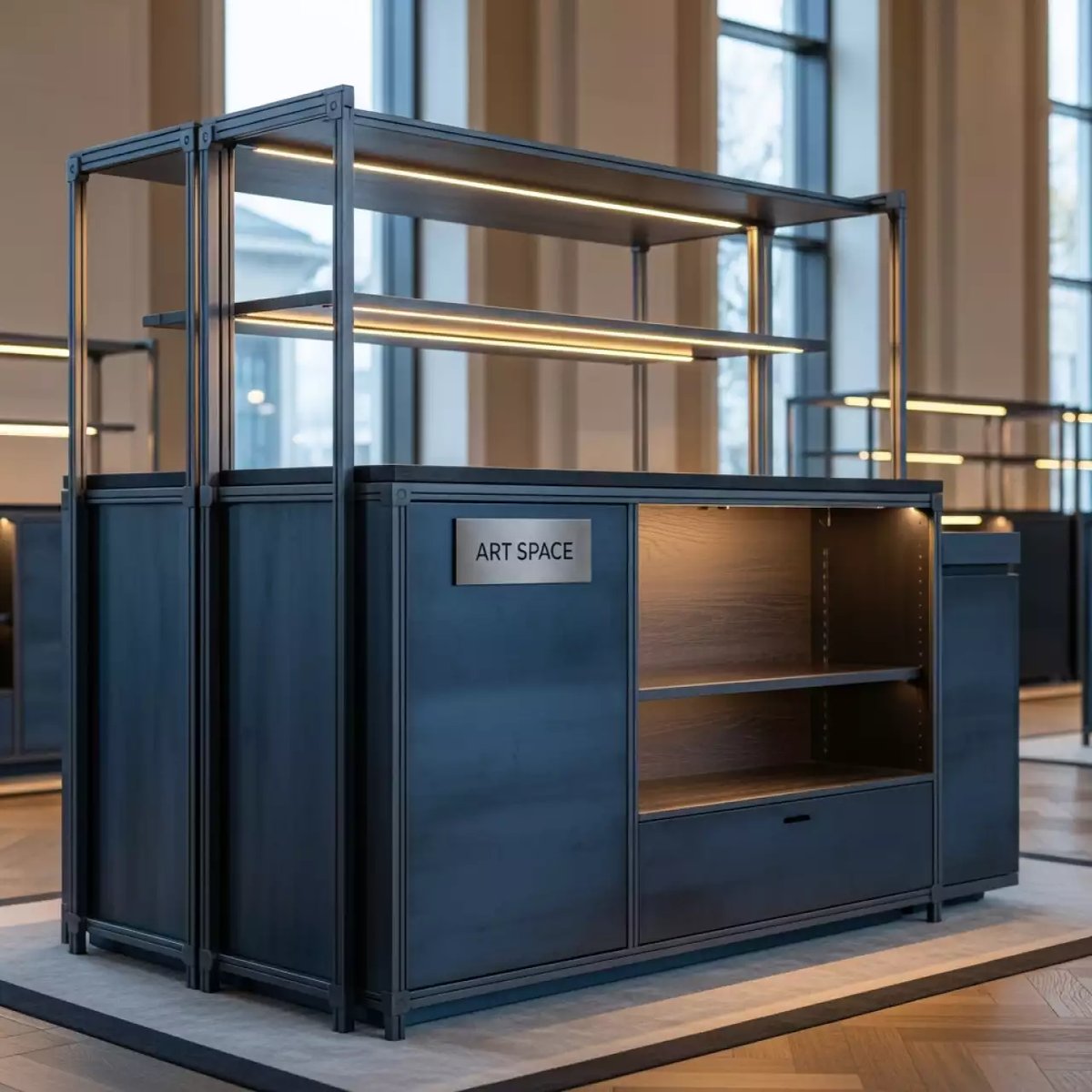 Аренда Дизайн торгового острова черника в City Park Hotel Sochi — ART SPACE