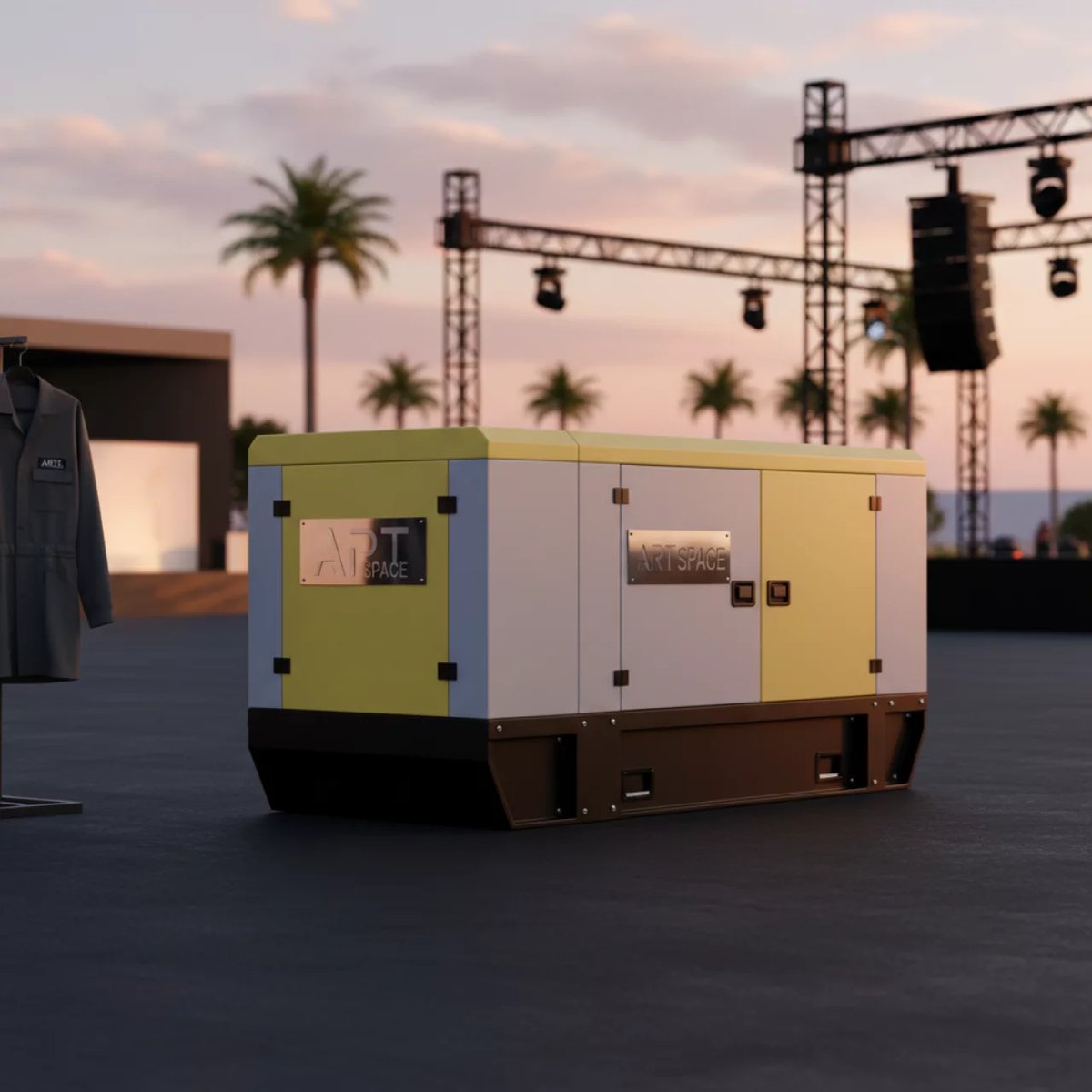 Аренда Дизельный генератор Atlas Copco QAS 300 в Alpha Sirius — ART SPACE